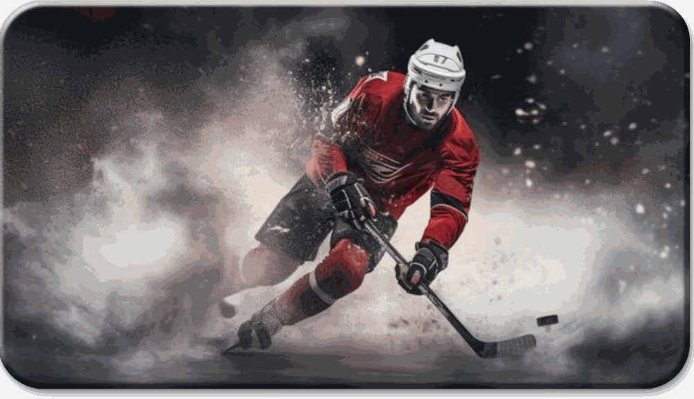 An ice hockey Art Plate