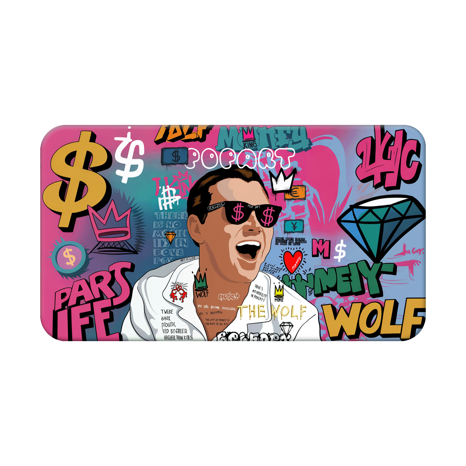 King of Capital – Wolf of Wall Street Pop Art - Nordenheim