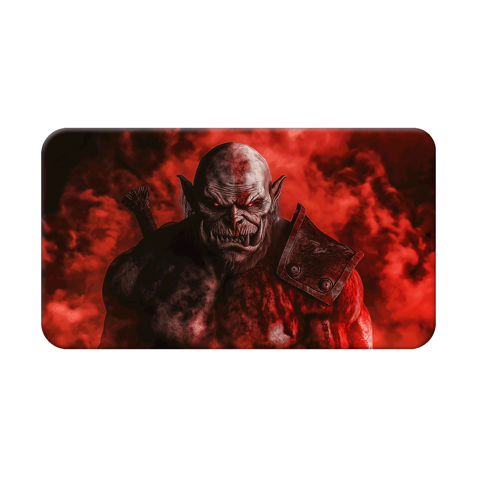 Orc with red fire behind - Nordenheim