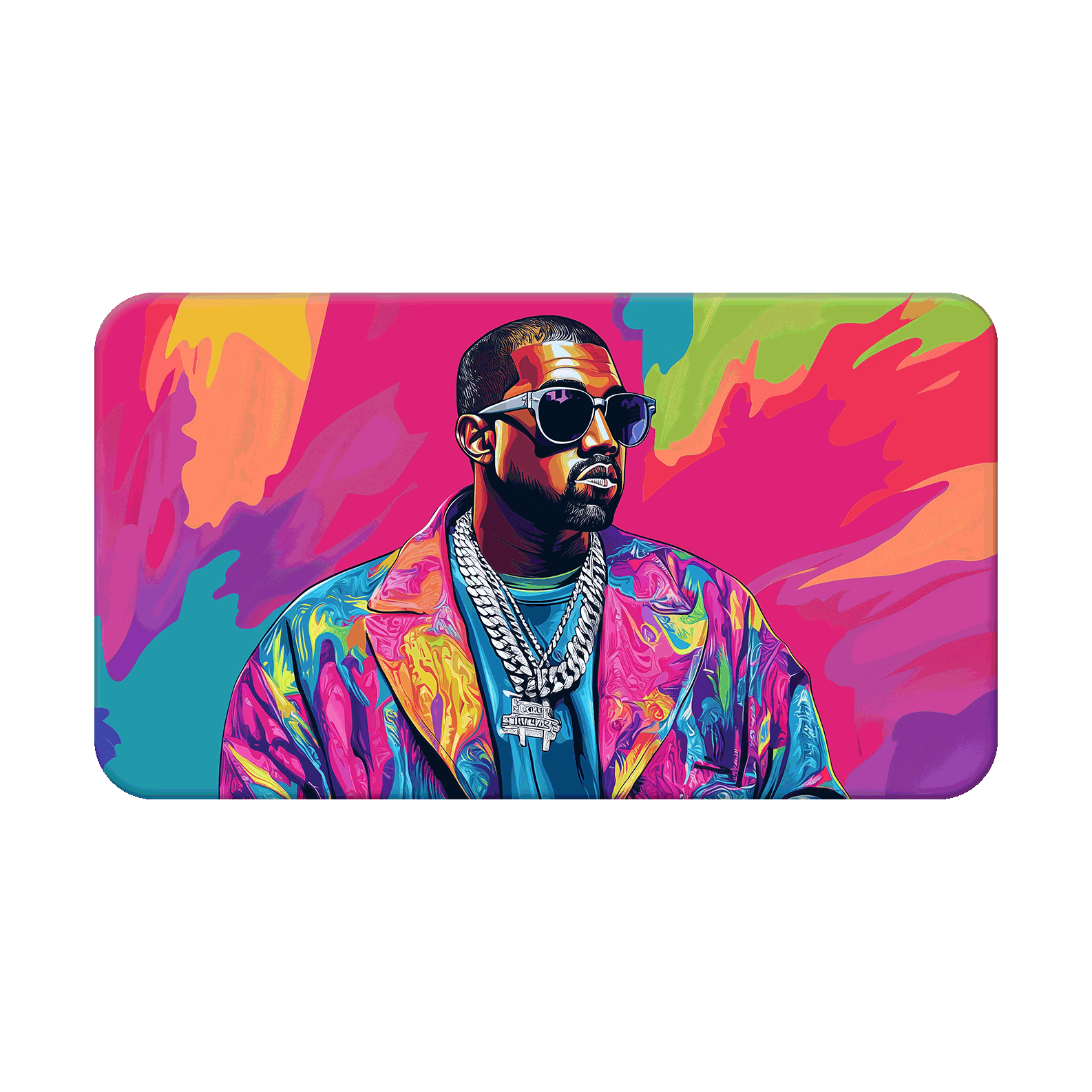 Visionary Vibes: A Colorful Kanye Portrait - Nordenheim