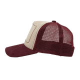 Suede Bordeaux Trucker