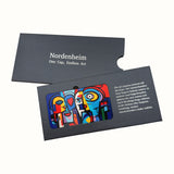 Abstract faces Art Plate in its Nordenheim sleeve