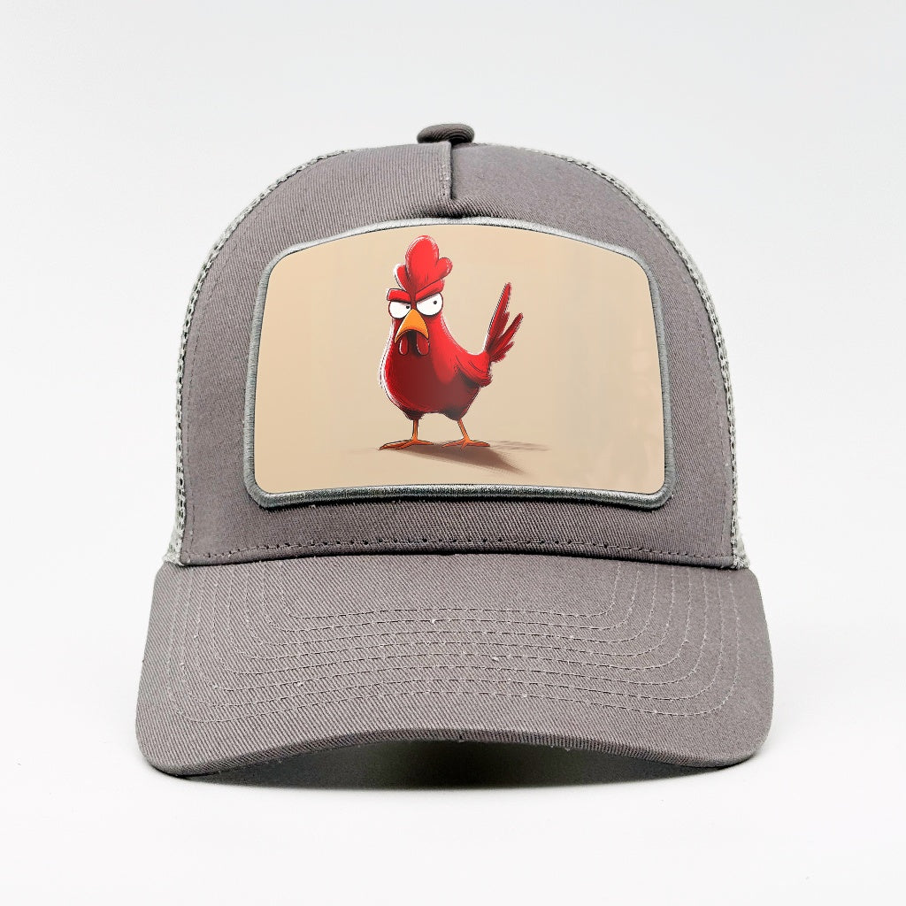 The Rooster Who’s Clucking Mad About Something on the Aska Cotton Trucker