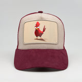 The Rooster Who’s Clucking Mad About Something on the Faluröd Suede Trucker