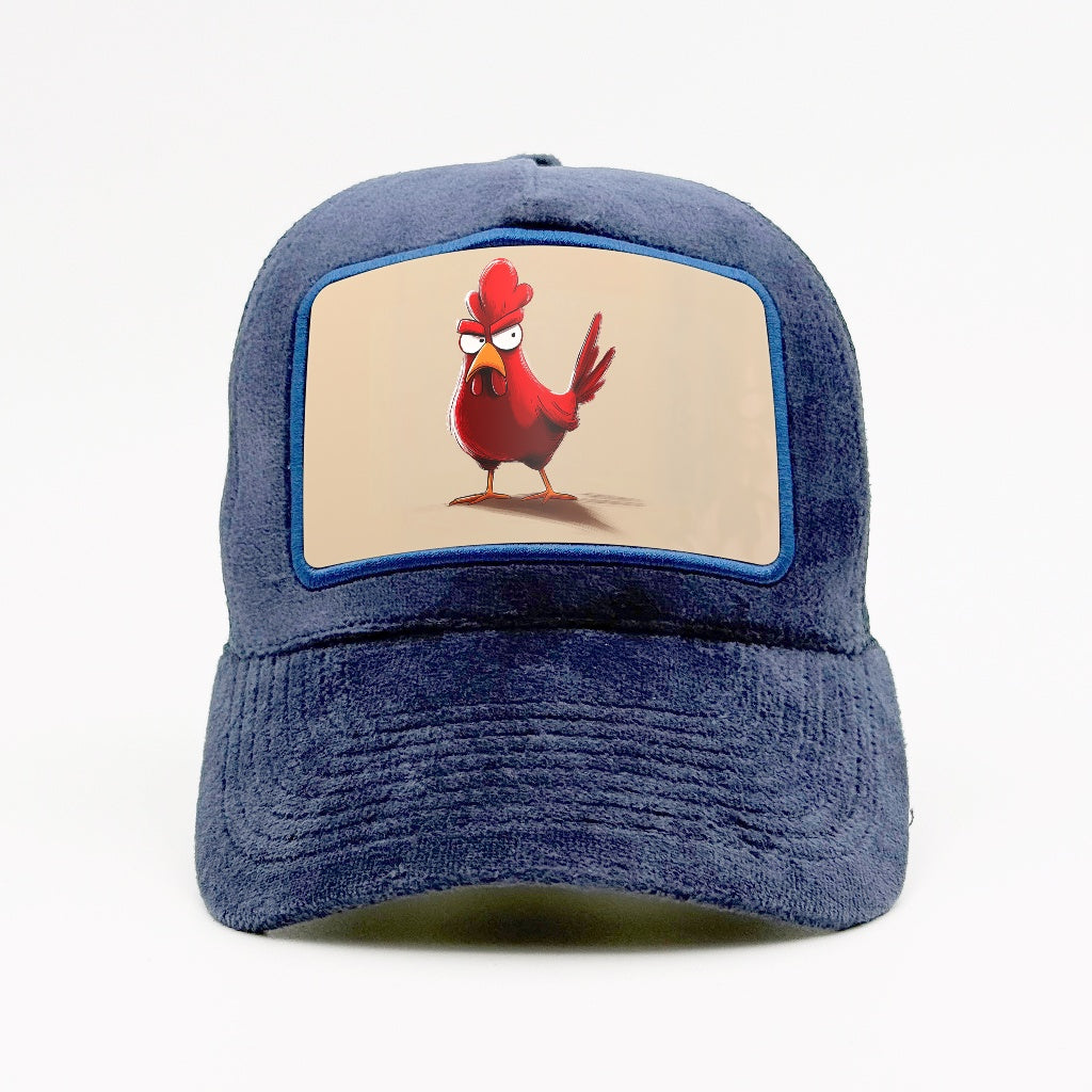 The Rooster Who’s Clucking Mad About Something on the Fjord Velvet Trucker