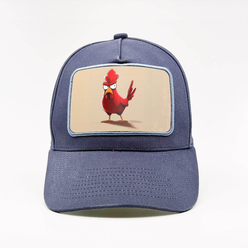 The Rooster Who’s Clucking Mad About Something on the Marinblå Cotton Classic