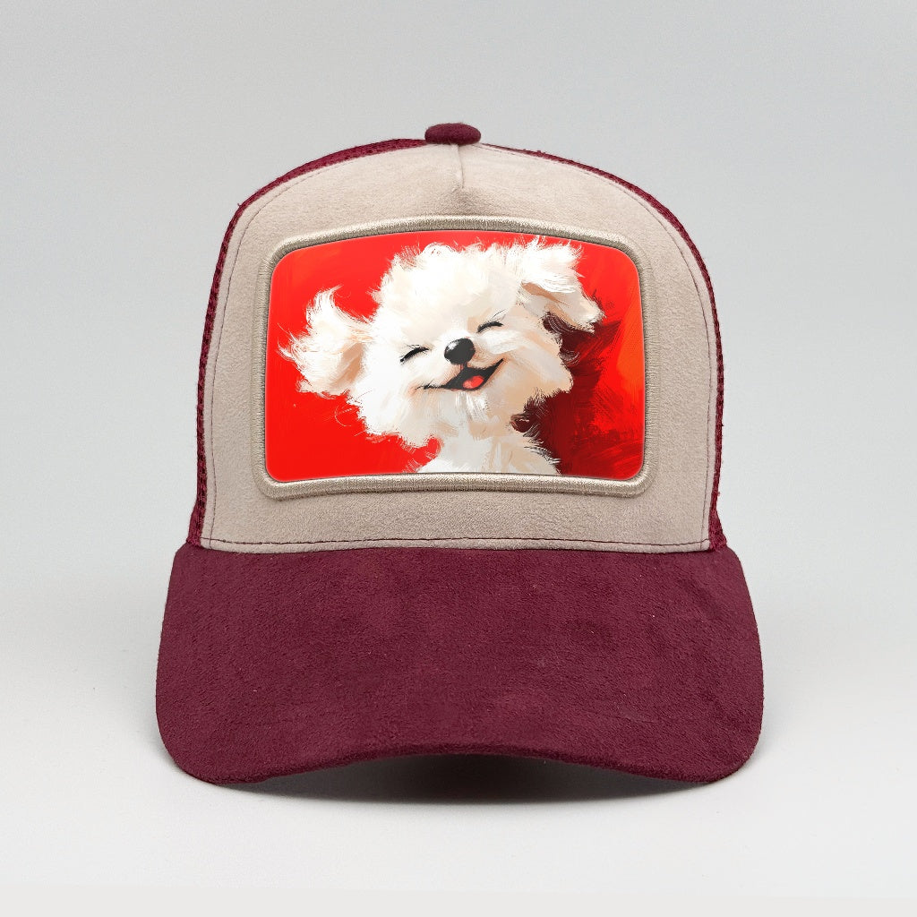 The Puppy Who’s Clearly Winning at Life on the Faluröd Suede Trucker