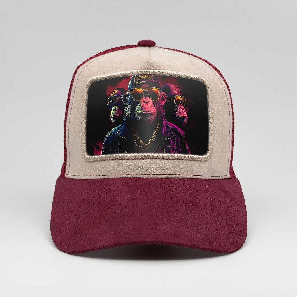 Rapper Monkeys on the Faluröd Suede Trucker