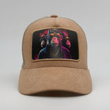 Rapper Monkeys on the Timmer Suede Trucker