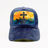 Cross of Eternity - Vibrant Faith on the Fjord Velvet Trucker