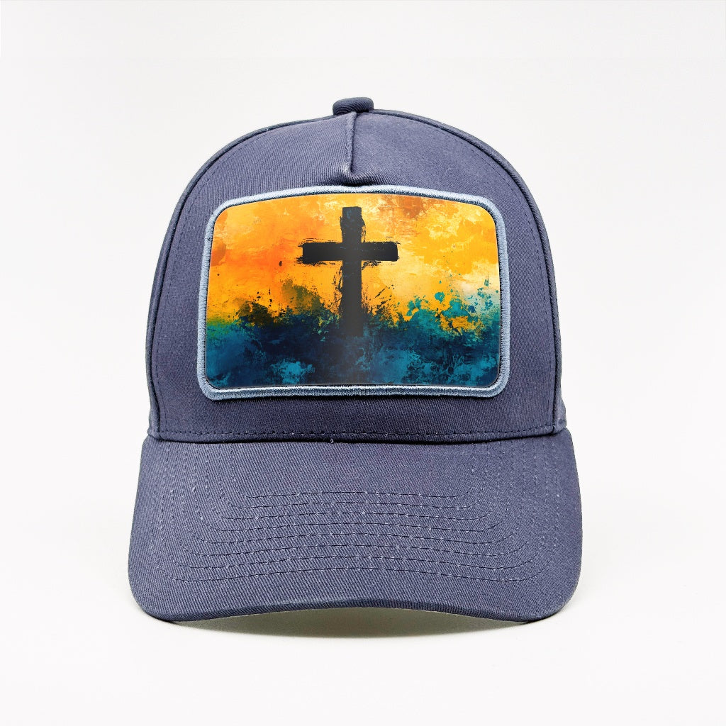 Cross of Eternity - Vibrant Faith on the Marinblå Cotton Classic