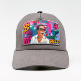 King of Capital – Wolf of Wall Street Pop Art on the Aska Cotton Trucker