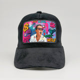 King of Capital – Wolf of Wall Street Pop Art on the Midnatt Velvet Trucker