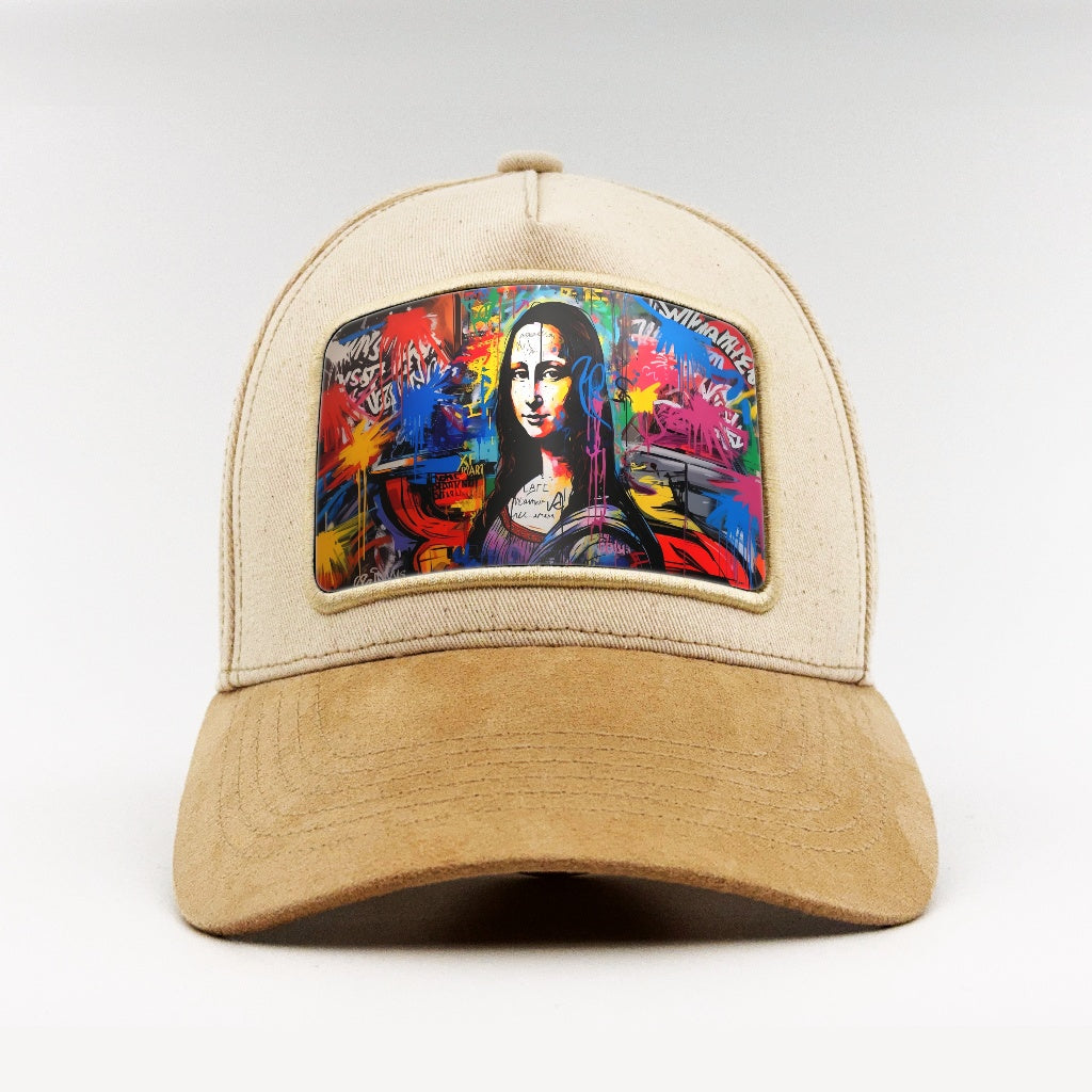 Graffiti Mona Lisa on the Björk Suede Classic