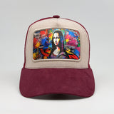 Graffiti Mona Lisa on the Faluröd Suede Trucker