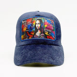 Graffiti Mona Lisa on the Fjord Velvet Trucker