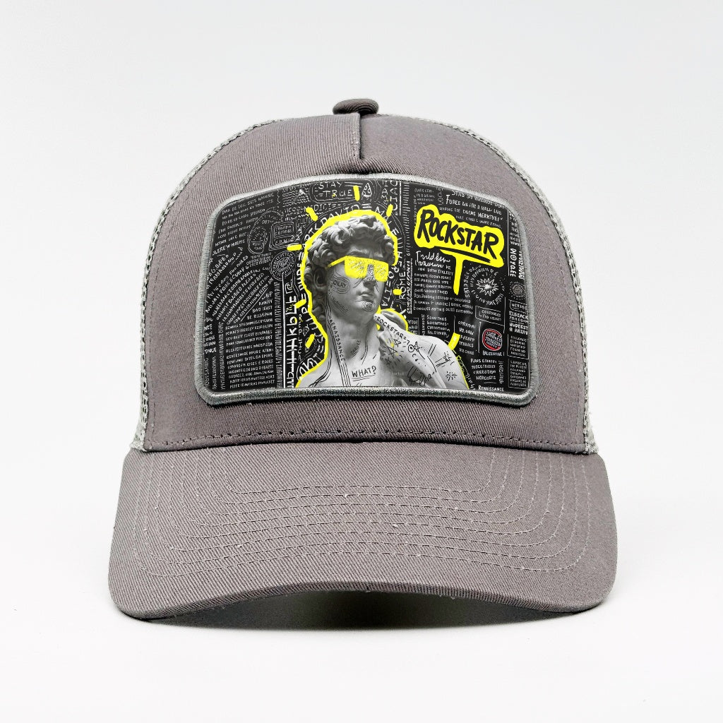 Rockstar David on the Aska Cotton Trucker
