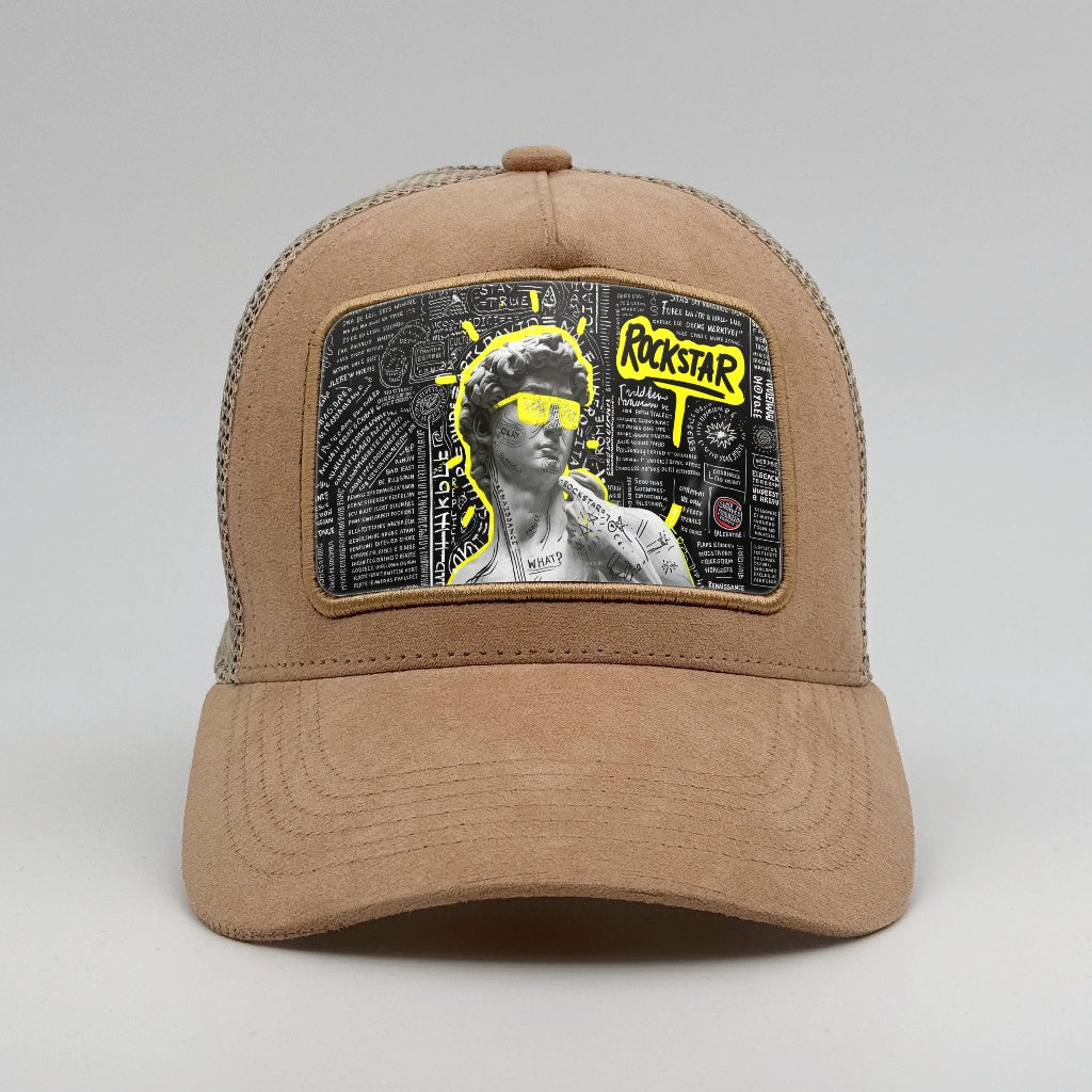 Rockstar David on the Timmer Suede Trucker