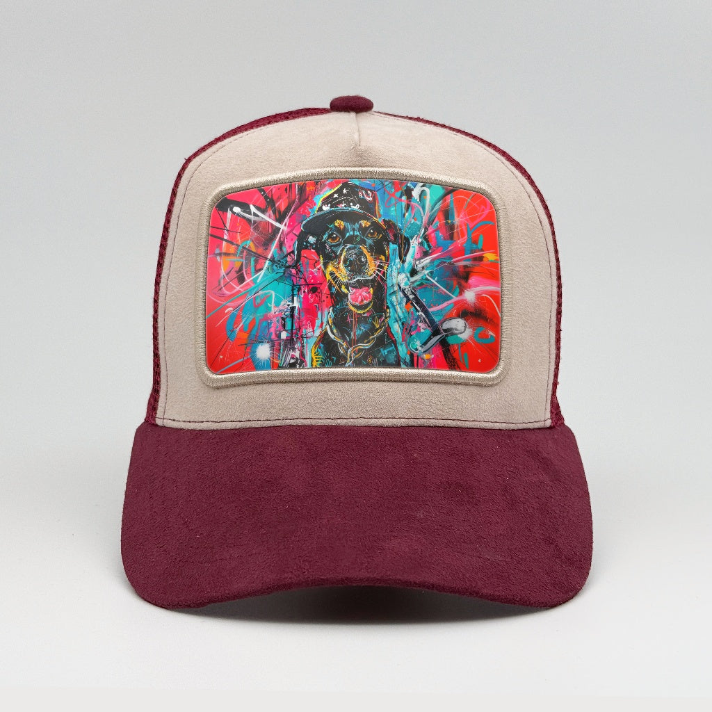 Urban Pup - Graffiti on the Faluröd Suede Trucker