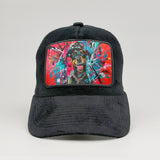 Urban Pup - Graffiti on the Midnatt Velvet Trucker