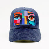 Abstract eyes on the Fjord Velvet Trucker