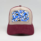 Blue & Black Graffiti on the Faluröd Suede Trucker