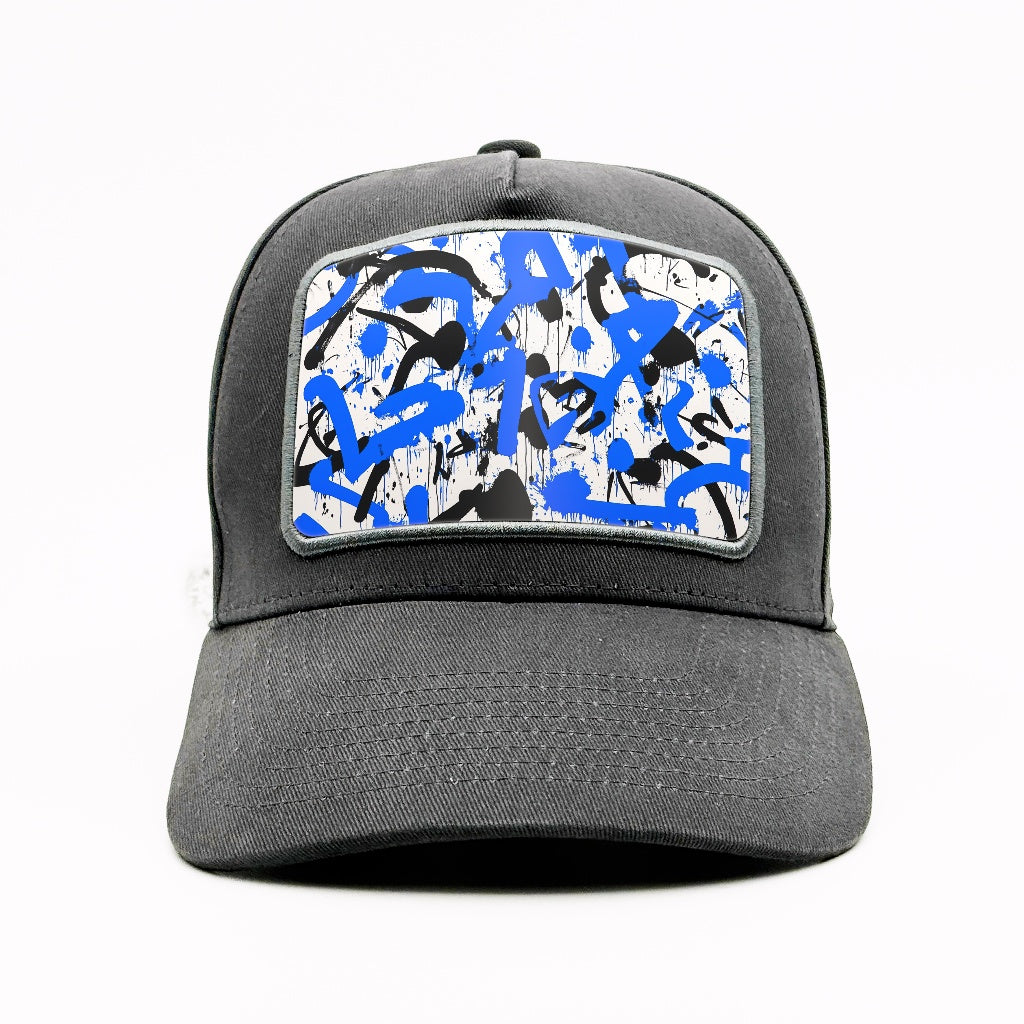 Blue & Black Graffiti on the Granit Cotton Classic