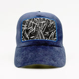 Untamed Canvas: An Abstract Grunge Study on the Fjord Velvet Trucker