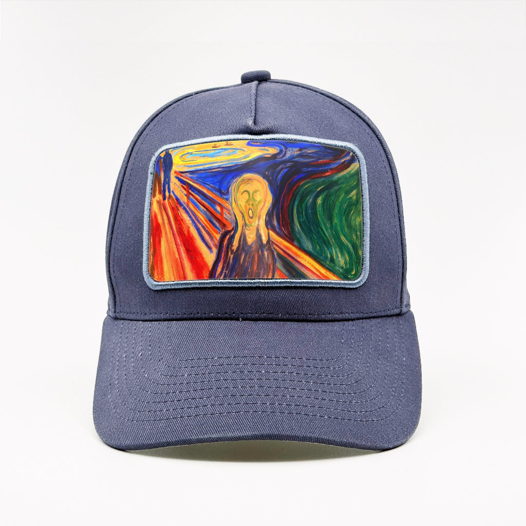 The Scream, by Munch 1910 on the Marinblå Cotton Classic