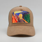 The Scream, by Munch 1910 on the Timmer Suede Trucker