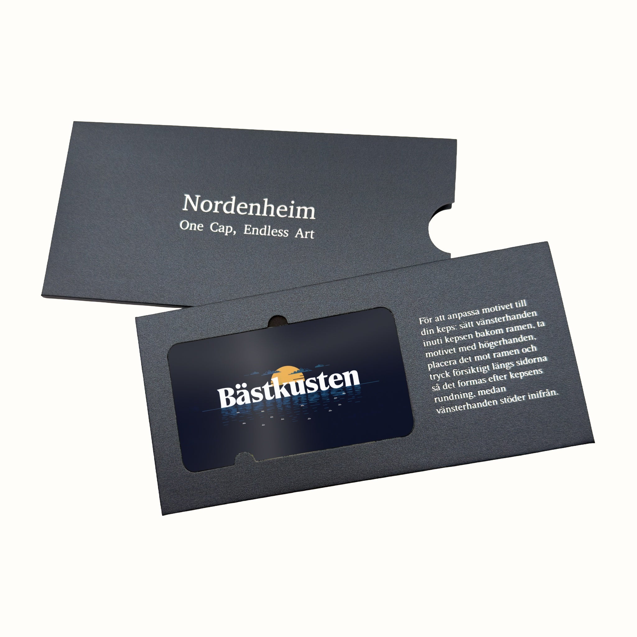 Bästkusten Art Plate in its Nordenheim sleeve