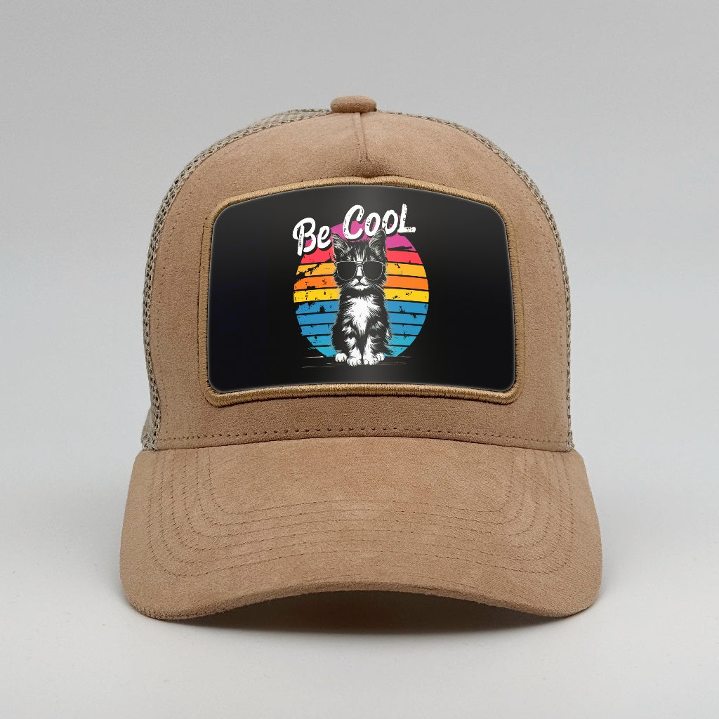 Be cool cat on the Timmer Suede Trucker
