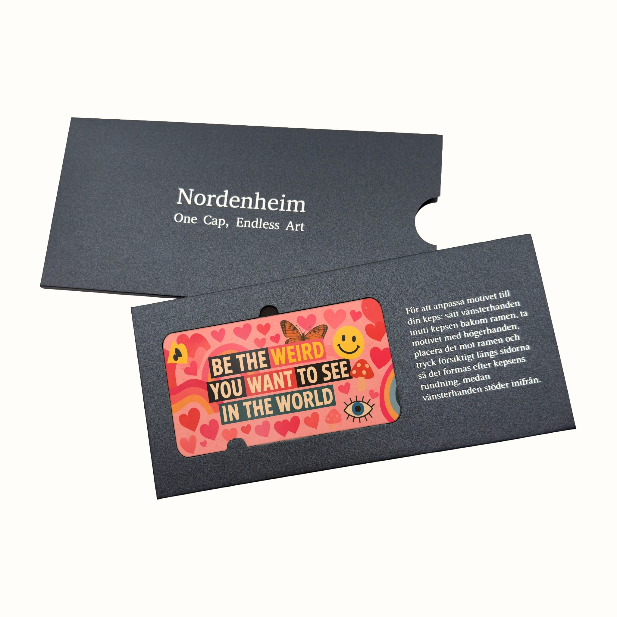 "Be the Weird You Want to See" Art Plate in its Nordenheim sleeve