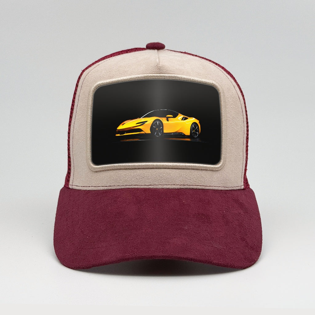 Ferrari SF90 Stradale Black on the Faluröd Suede Trucker