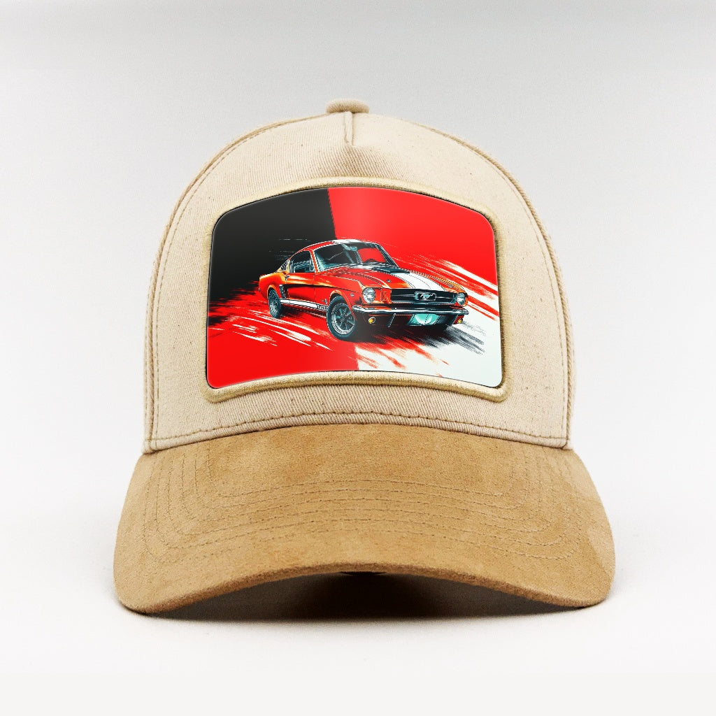 Red Mustang Mach 1 Roar on the Björk Suede Classic