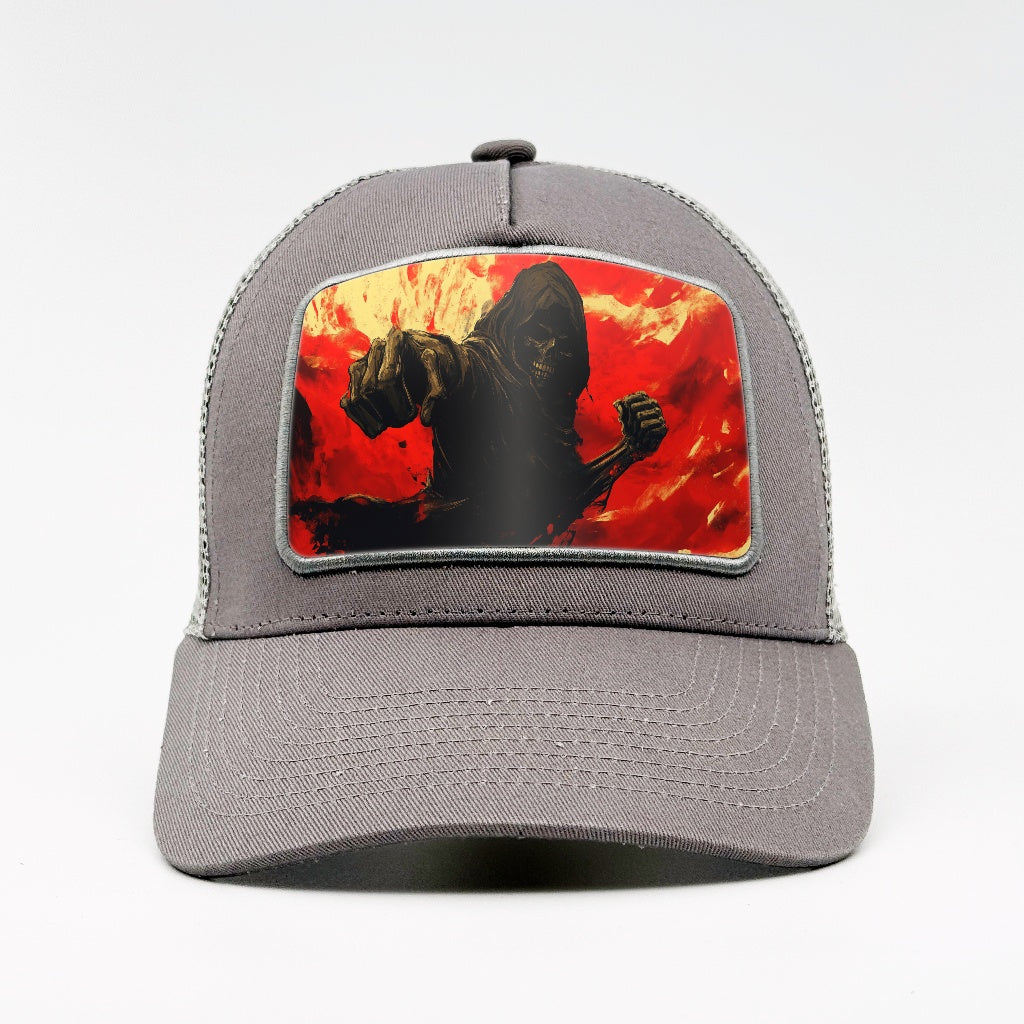 Punching reaper on the Aska Cotton Trucker