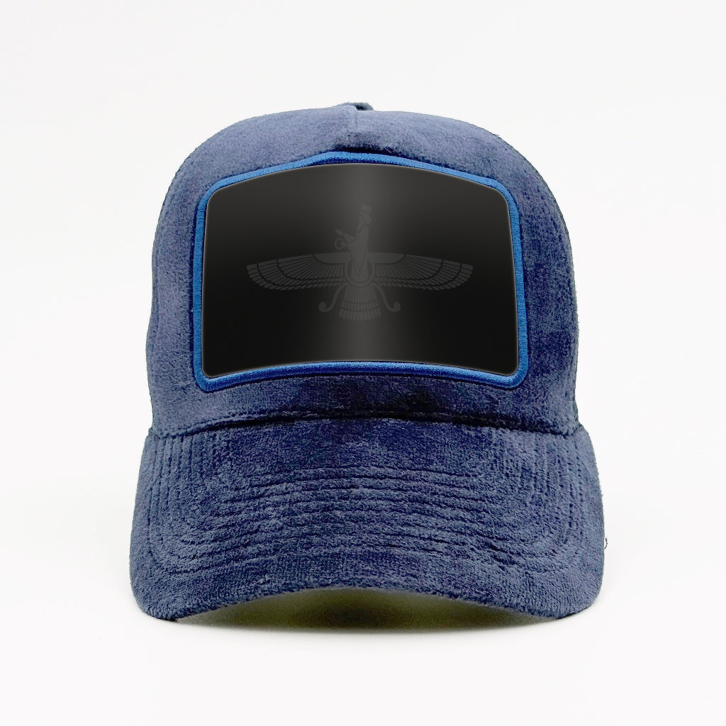 Faravahar - Zoroastrian Symbol on the Fjord Velvet Trucker