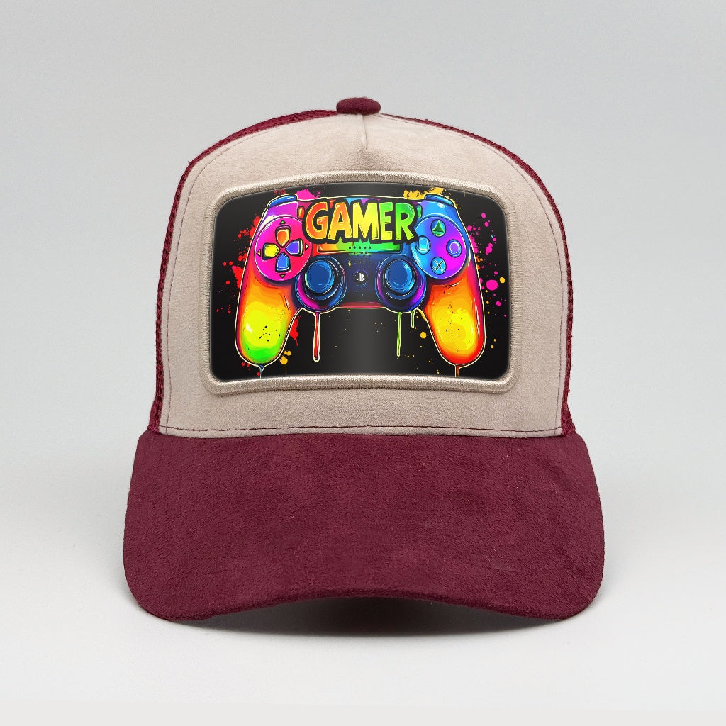 Gaming Controller on the Faluröd Suede Trucker
