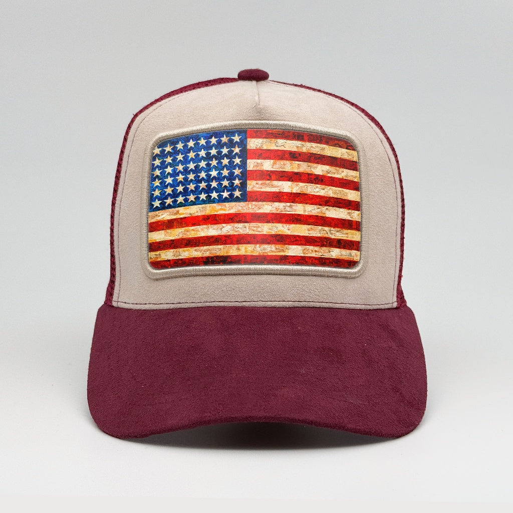 Stars and Stripes Forever on the Faluröd Suede Trucker