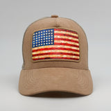 Stars and Stripes Forever on the Timmer Suede Trucker