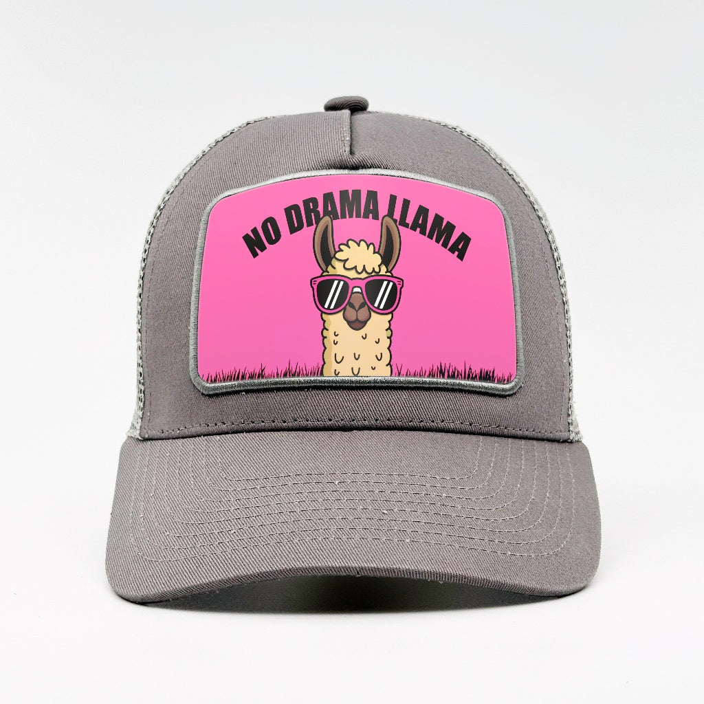 Chill Vibes Only: The No Drama Llama on the Aska Cotton Trucker
