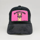 Chill Vibes Only: The No Drama Llama on the Midnatt Velvet Trucker