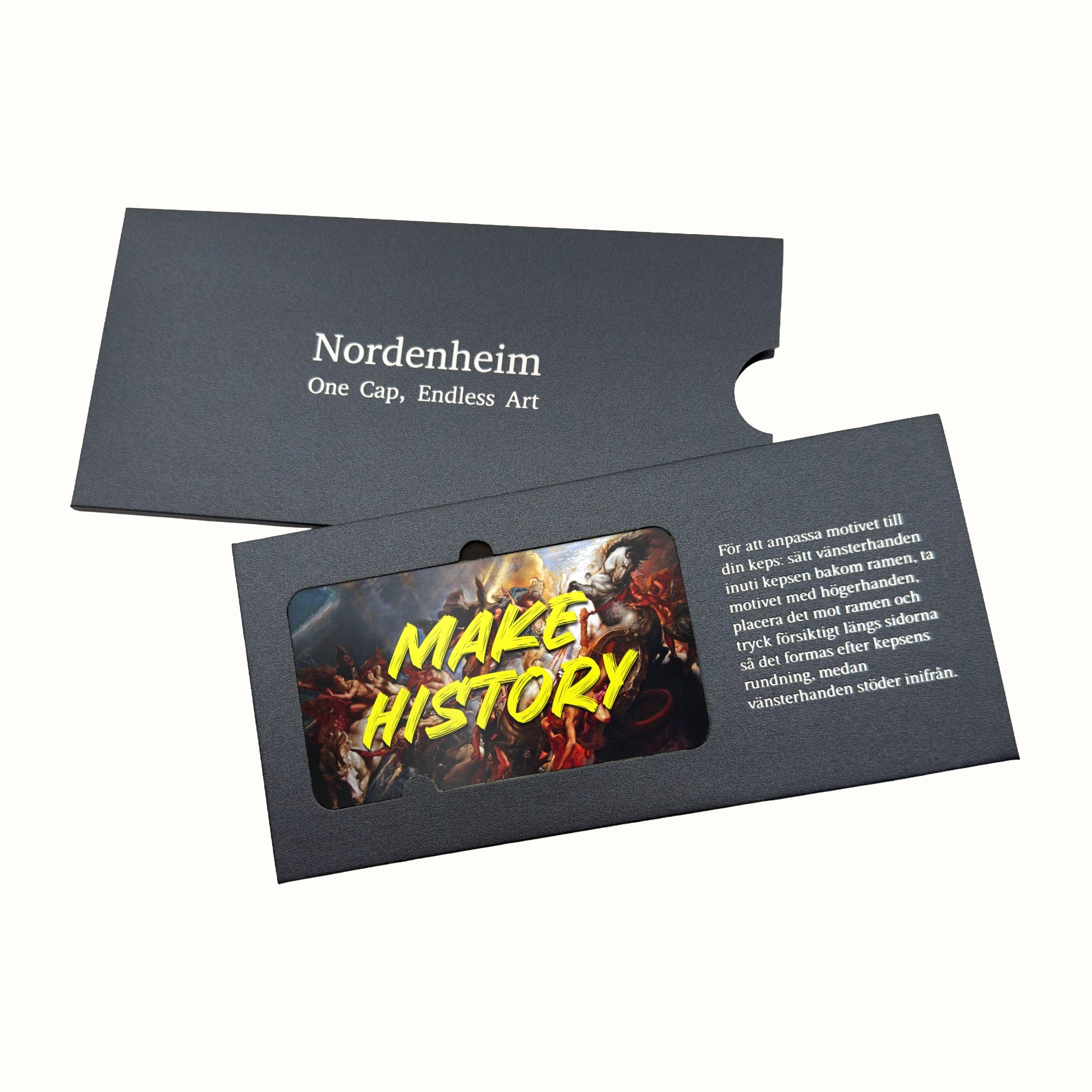 Make History Art Plate in its Nordenheim sleeve