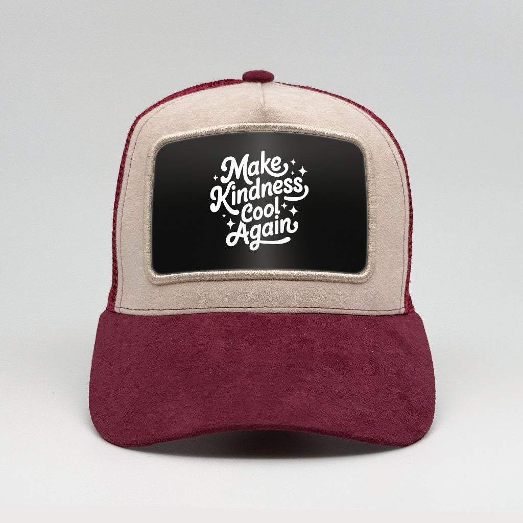 Make kindness cool again on the Faluröd Suede Trucker
