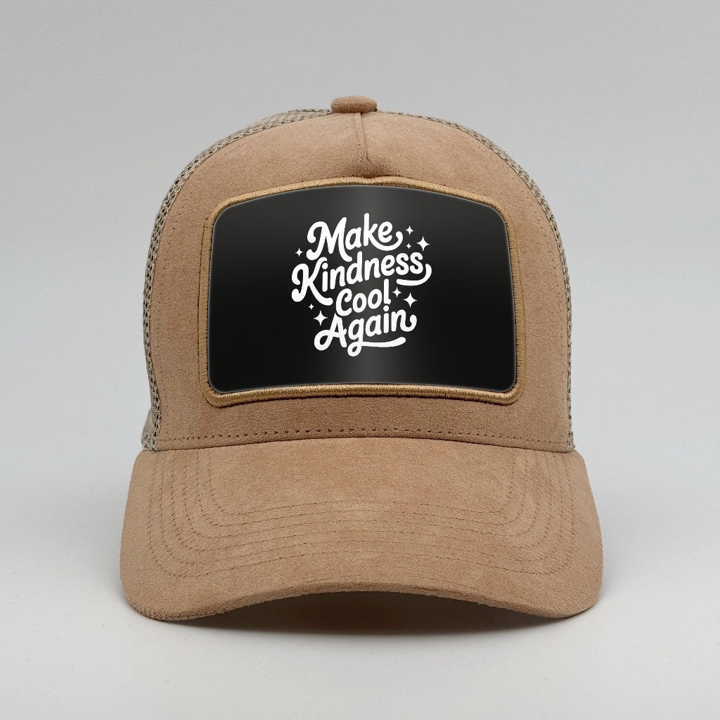 Make kindness cool again on the Timmer Suede Trucker