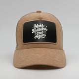 Make kindness cool again on the Timmer Suede Trucker
