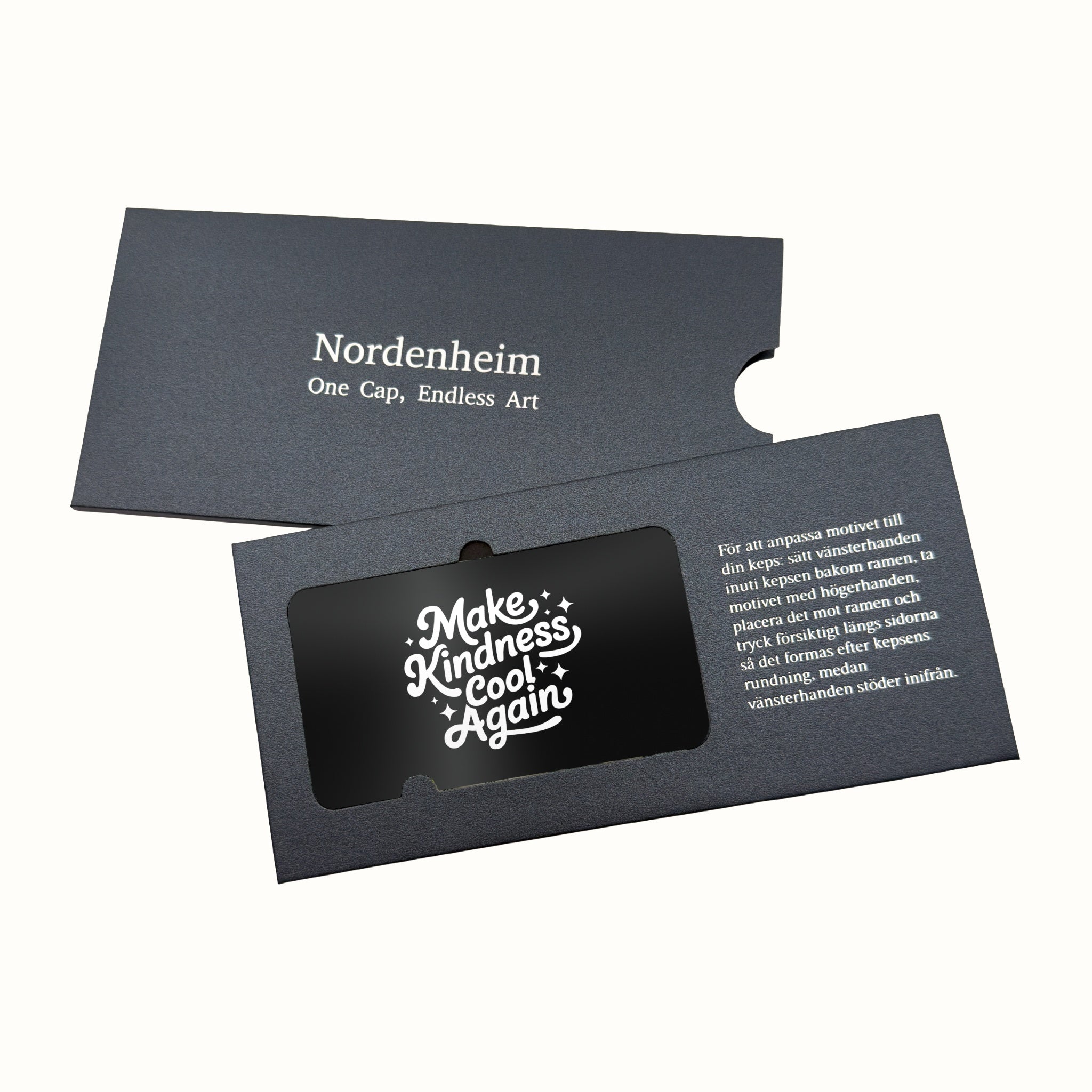 Make kindness cool again Art Plate in its Nordenheim sleeve