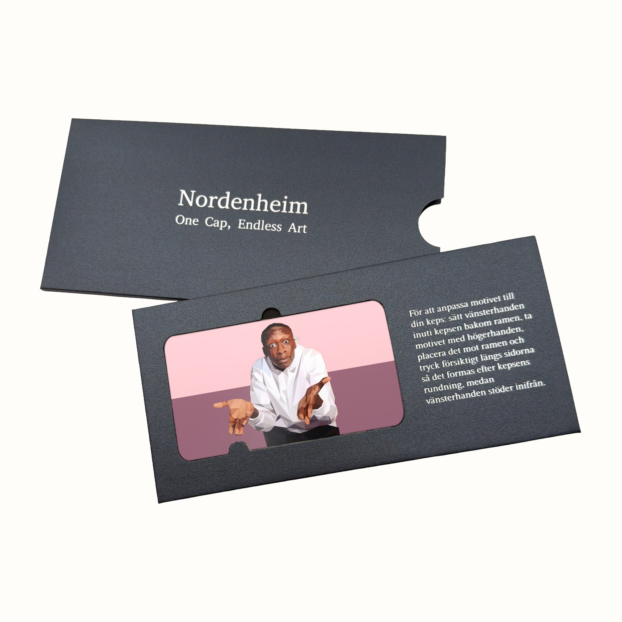 "Duh, Isn't It Obvious" Meme – Khaby Lame Art Plate in its Nordenheim sleeve