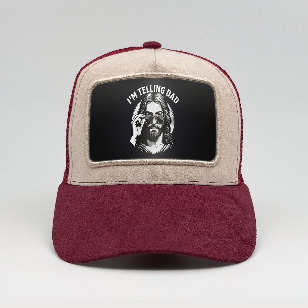 I'm Telling Dad - Divine Humor on the Faluröd Suede Trucker