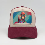 Unbothered Monkey - Peace Sign on the Faluröd Suede Trucker